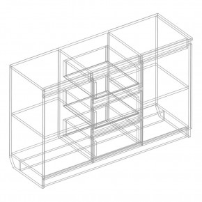 Комод 2-ств. с 3 ящиками в Кунгуре - kungur.mebel24.online | фото 2
