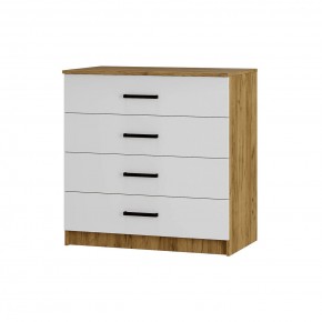 Комод Евро КМ-02 (крафт/белый) в Кунгуре - kungur.mebel24.online | фото