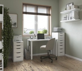 Комод Ингар белый высокий с пятью выдвижными ящиками в Кунгуре - kungur.mebel24.online | фото 2