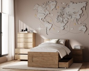 Комод КАСТОР с пятью ящиками, цвет Дуб Сонома в Кунгуре - kungur.mebel24.online | фото 3