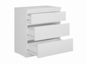 Комод КАСТОР с тремя ящиками, цвет белый в Кунгуре - kungur.mebel24.online | фото 2