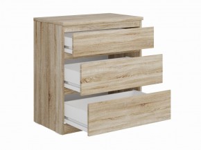 Комод КАСТОР с тремя ящиками, цвет Дуб Сонома в Кунгуре - kungur.mebel24.online | фото 2