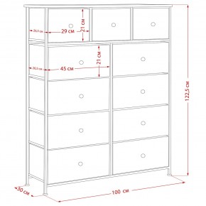Комод Leset Линкс 11 ящиков (МДФ) в Кунгуре - kungur.mebel24.online | фото 12