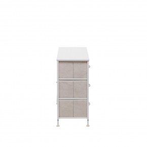 Комод Leset Линкс 6 ящ. (к/з), Каркас Белый, ящики Белые в Кунгуре - kungur.mebel24.online | фото 4