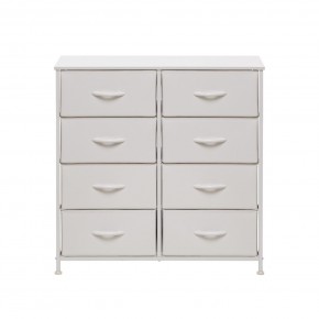 Комод Leset Линкс 8 ящ. (к/з), Каркас Белый, ящики Белые в Кунгуре - kungur.mebel24.online | фото 1