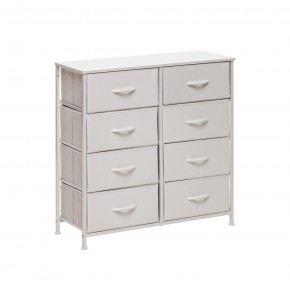 Комод Leset Линкс 8 ящ. (к/з), Каркас Белый, ящики Белые в Кунгуре - kungur.mebel24.online | фото 3