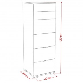 Комод Leset Наоми 6 в Кунгуре - kungur.mebel24.online | фото 8