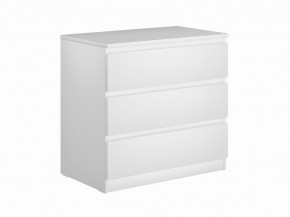 Комод МАЛЬТА с тремя выдвижными ящиками, цвет белый в Кунгуре - kungur.mebel24.online | фото