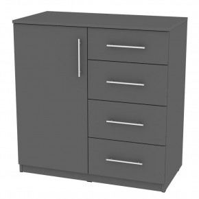 Комод "Калисто (K17)" ручка рейлинг (Графит) в Кунгуре - kungur.mebel24.online | фото