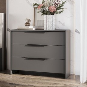 КАМЕЛИЯ 1 Серия 2 Комод 3 ящика Графит серый в Кунгуре - kungur.mebel24.online | фото
