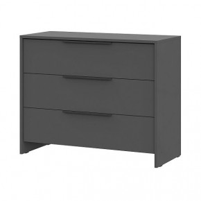 КАМЕЛИЯ 1 Серия 2 Комод 3 ящика Графит серый в Кунгуре - kungur.mebel24.online | фото 2