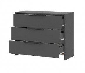 КАМЕЛИЯ 1 Серия 2 Комод 3 ящика Графит серый в Кунгуре - kungur.mebel24.online | фото 3