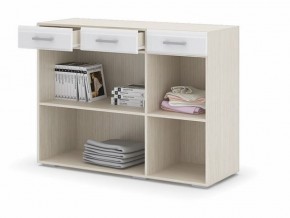 Комод Симба  дуб белфорд-белый глянец в Кунгуре - kungur.mebel24.online | фото 2