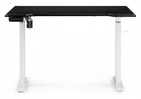 Компьютерный стол Маркос с механизмом подъема 120х75х75 черная шагрень / белый в Кунгуре - kungur.mebel24.online | фото 4