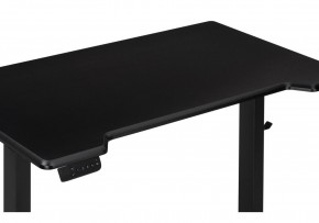 Компьютерный стол Маркос с механизмом подъема 120х75х75 черный /шагрень черная в Кунгуре - kungur.mebel24.online | фото 3
