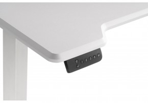 Компьютерный стол Маркос с механизмом подъема 140х80х75 белый / шагрень белая в Кунгуре - kungur.mebel24.online | фото 7
