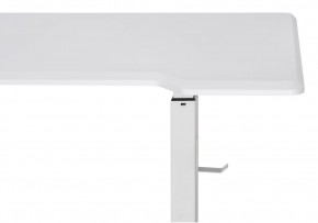 Компьютерный стол Маркос с механизмом подъема 140х80х75 белый / шагрень белая в Кунгуре - kungur.mebel24.online | фото 8