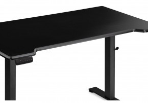 Компьютерный стол Маркос с механизмом подъема 140х80х75 черный / шагрень черная в Кунгуре - kungur.mebel24.online | фото 6