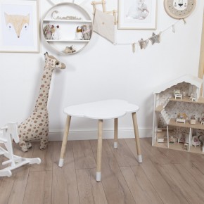 Комплект детский стол ОБЛАЧКО и стул ОБЛАЧКО ROLTI Baby (белая столешница/белое сиденье/береза ножки) в Кунгуре - kungur.mebel24.online | фото