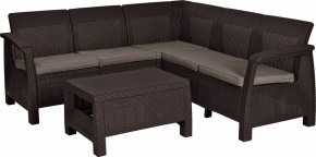 Комплект мебели угловой Корфу Релакс Сет (CORFU II RELAX SET) коричневый в Кунгуре - kungur.mebel24.online | фото 2