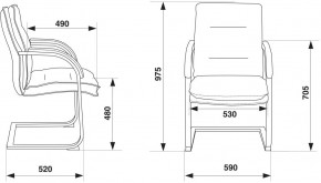 Кресло Бюрократ T-9927SL-LOW-V/BLACK в Кунгуре - kungur.mebel24.online | фото 4