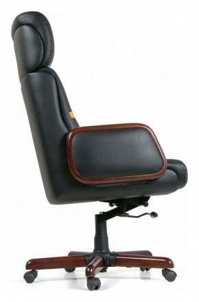 Кресло для руководителя Chairman 417 черный/орех темный, черный в Кунгуре - kungur.mebel24.online | фото 3