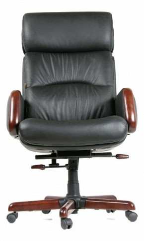 Кресло для руководителя Chairman 417 черный/орех темный, черный в Кунгуре - kungur.mebel24.online | фото 4