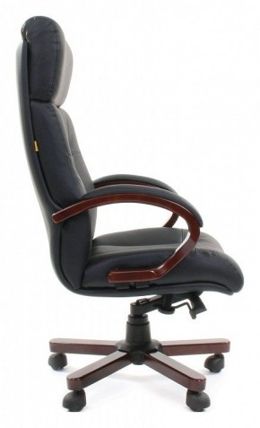 Кресло для руководителя Chairman 421 черный/орех темный, черный в Кунгуре - kungur.mebel24.online | фото 3