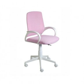 Кресло Ирис White сетка/ткань розовая в Кунгуре - kungur.mebel24.online | фото 1
