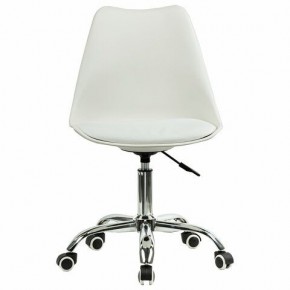 Кресло стул BRABIX "Eames MG-310 CH", хром, пластик белый, экокожа белая, 532923 в Кунгуре - kungur.mebel24.online | фото 1