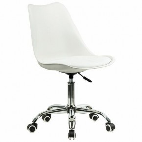 Кресло стул BRABIX "Eames MG-310 CH", хром, пластик белый, экокожа белая, 532923 в Кунгуре - kungur.mebel24.online | фото 2