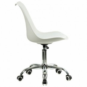 Кресло стул BRABIX "Eames MG-310 CH", хром, пластик белый, экокожа белая, 532923 в Кунгуре - kungur.mebel24.online | фото 3