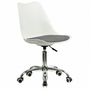 Кресло стул BRABIX "Eames MG-310 CH", хром, пластик белый, ткань серая, 532924 в Кунгуре - kungur.mebel24.online | фото 2