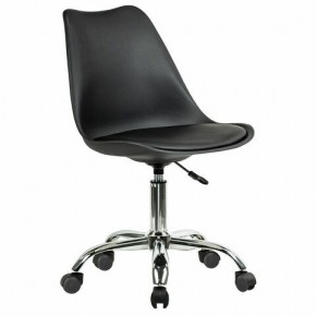 Кресло стул BRABIX "Eames MG-310 CH", хром, пластик черный, экокожа черная, 532925 в Кунгуре - kungur.mebel24.online | фото 2