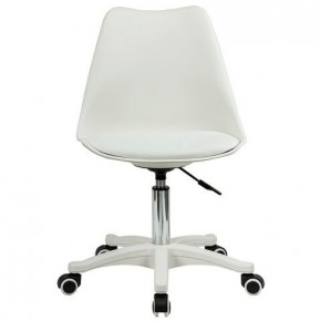 Кресло стул BRABIX "Eames MG-310 PL", пластик белый, экокожа белая, 532926 в Кунгуре - kungur.mebel24.online | фото 1