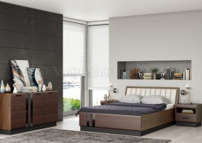МАГНОЛИЯ Кровать 1600 с ортопедом (Дерево/орех) в Кунгуре - kungur.mebel24.online | фото 2