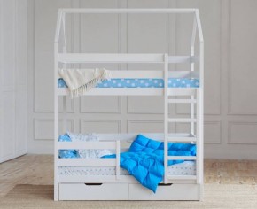 Кровать-домик двухъярусная 80*190 Белый в Кунгуре - kungur.mebel24.online | фото 5