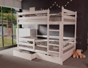 Кровать двухъярусная без крыши 80*160 Белый в Кунгуре - kungur.mebel24.online | фото