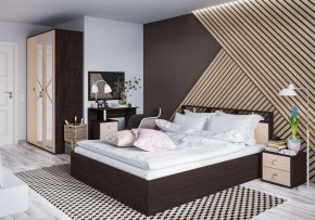 Кровать Ненси-2 1.6 Настил из ЛДСП венге/дуб молочный в Кунгуре - kungur.mebel24.online | фото 2
