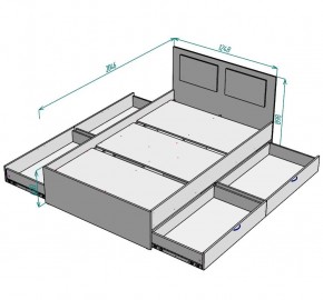 Кровать Ольга L37 (1200) 4 ящика в Кунгуре - kungur.mebel24.online | фото 2