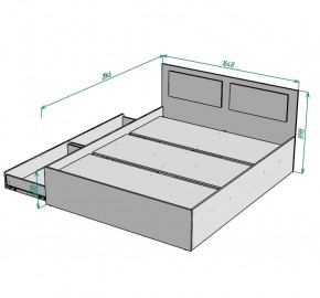 Кровать Ольга L40 (1600) 2 ящика в Кунгуре - kungur.mebel24.online | фото 2