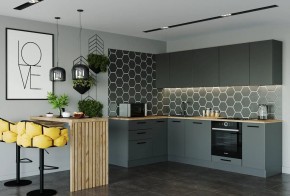 Кухня угловая Антрацит 2600х1600 (Стол. 38мм) в Кунгуре - kungur.mebel24.online | фото 1