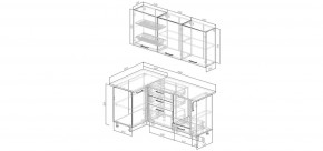 Кухонный гарнитур Антик 1000*1800 (Стол. 38мм) в Кунгуре - kungur.mebel24.online | фото 2