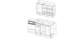 Кухонный гарнитур Антик 1200 (Стол. 26мм) в Кунгуре - kungur.mebel24.online | фото 2