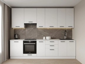 Кухонный гарнитур Белый Глянец 3000 h950 (Стол. 38мм) в Кунгуре - kungur.mebel24.online | фото