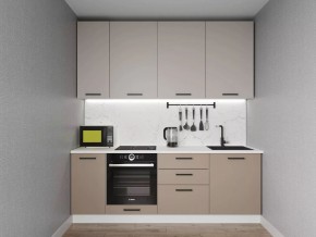 Кухонный гарнитур Каппучино 2200 h950 (Стол. 26мм) в Кунгуре - kungur.mebel24.online | фото
