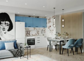 Кухонный гарнитур Капри 2550 (Стол. 26мм) в Кунгуре - kungur.mebel24.online | фото