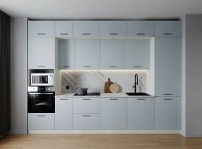 Кухонный гарнитур Смоки 3400 (Стол. 26мм) в Кунгуре - kungur.mebel24.online | фото