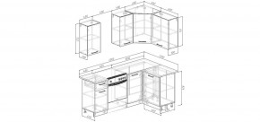 Кухонный гарнитур Старое Дерево 2000*1200 (Стол. 26мм) в Кунгуре - kungur.mebel24.online | фото 2
