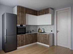 Кухонный гарнитур Старое Дерево 2200*1700 (Стол. 38мм) в Кунгуре - kungur.mebel24.online | фото